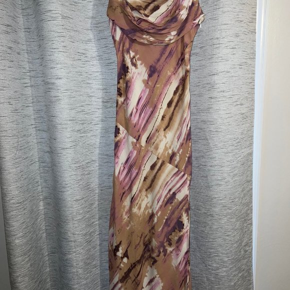 Purple Print Midi dress - Picture 5 of 5